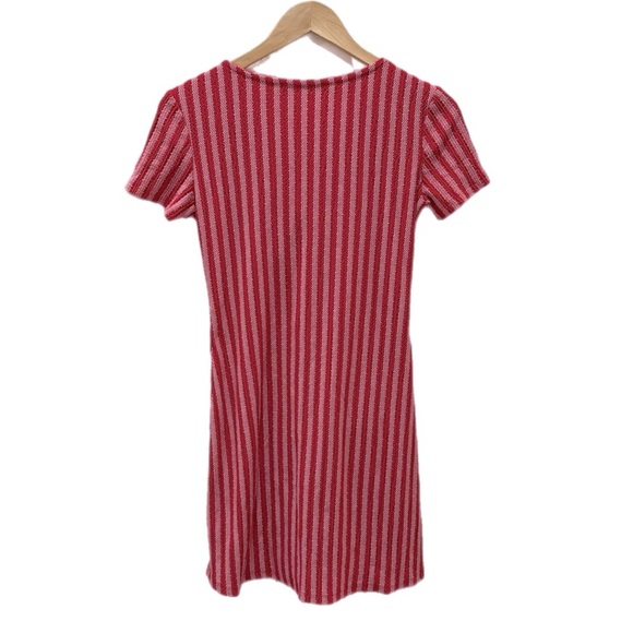 Zara Like New Striped Sailor Flare Mini Dress in Red and White Size Small - Picture 5 of 5